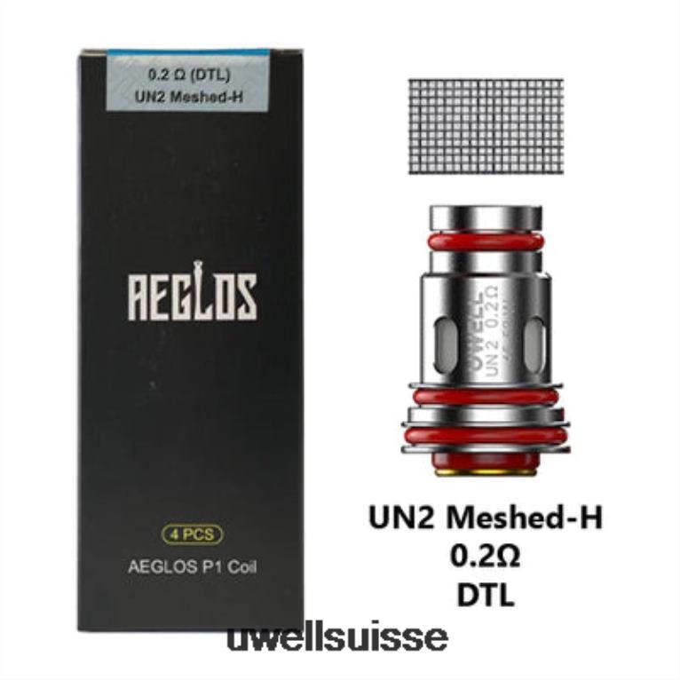 UWELL AEGLOS bobines | paquet de 4 0,8 ohm NLB2N269 - UWELL Genève