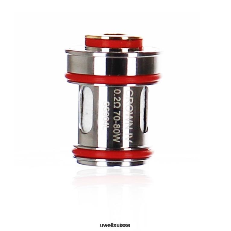 UWELL CROWN 4 bobines de remplacement (paquet de 4) double bobine 0,4 ohm NLB2N183 - UWELL Vape Price
