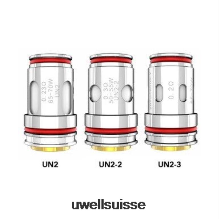 UWELL CROWN V bobine | paquet de 4 un2-2 maillé 0,3ohm NLB2N68 - UWELL Suisse