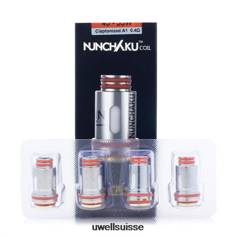 UWELL NUNCHAKU bobines (paquet de 4) 0,4 ohm NLB2N262 - UWELL Jetable