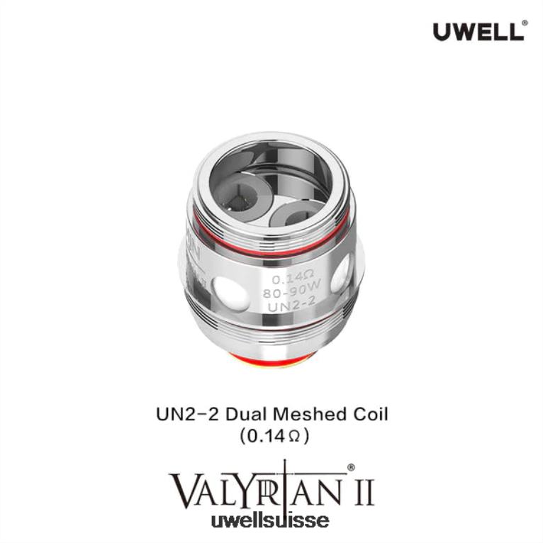 UWELL VALYRIAN 2 bobines de remplacement (paquet de 2) quadruple 0,15 ohm NLB2N31 - UWELL Vape Jetable