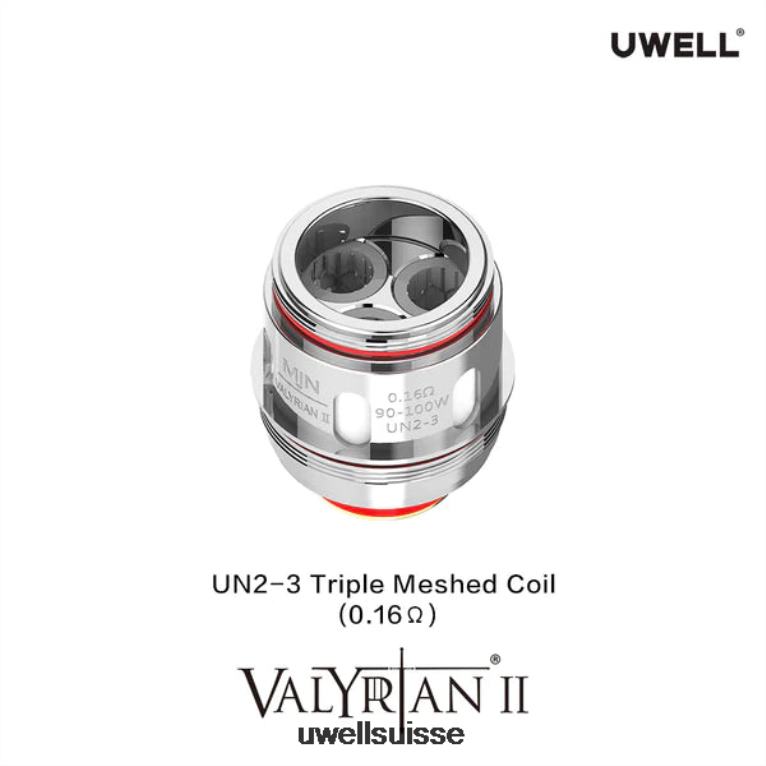 UWELL VALYRIAN 2 bobines de remplacement (paquet de 2) un2 double maille 0,14 ohm NLB2N29 - UWELL Genève
