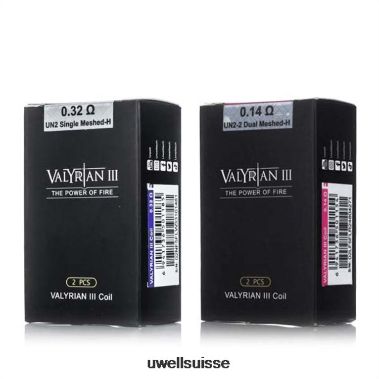 UWELL VALYRIAN 3 bobines de remplacement | Paquet de 2 fécrai 0.14ohm NLB2N20 - UWELL Zurich