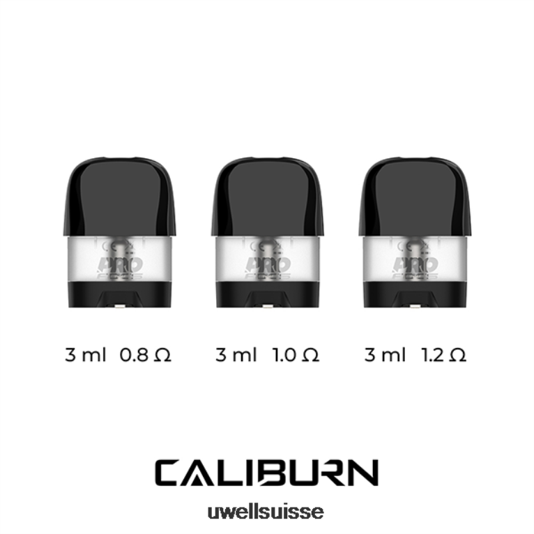 UWELL CALIBURN X dosettes de remplacement | Paquet de 2 Cartouche de dosettes vide de 3 ml NLB2N45 - UWELL Flavors