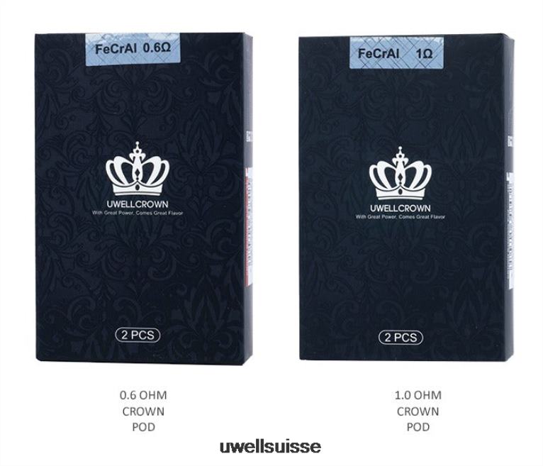 UWELL CROWN dosettes (paquet de 2) 0,6 ohm NLB2N265 - UWELL Flavors