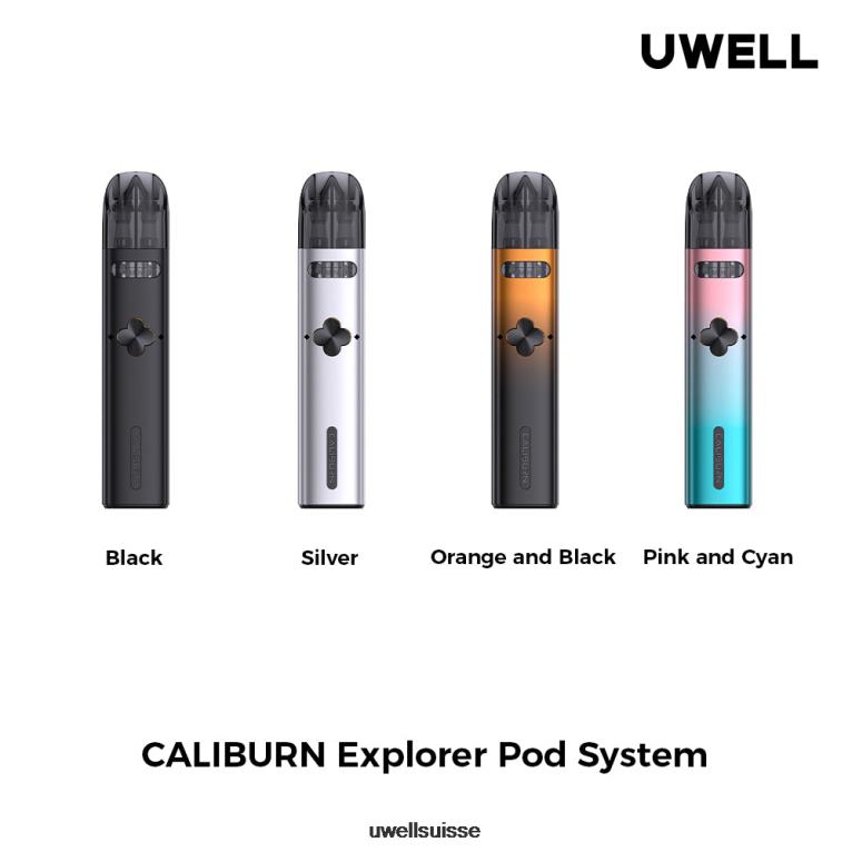 UWELL CALIBURN EXPLORER kit (système de pods) orange/noir NLB2N166 - UWELL Vape Flavors