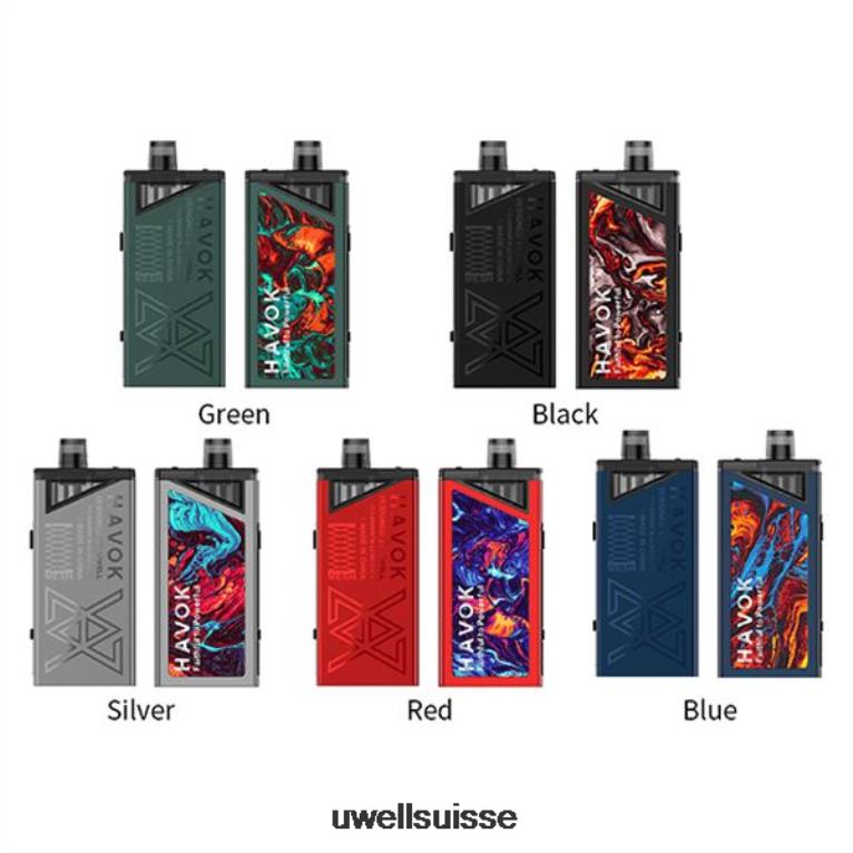 UWELL HAVOK V1 kit 65w bleu NLB2N186 - UWELL Vape Flavors